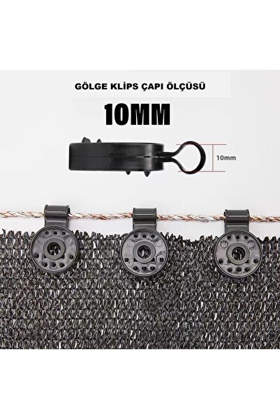 PLAS Gema Plastik Sera Gölge Sabitleme Klipsi - 50 Adet