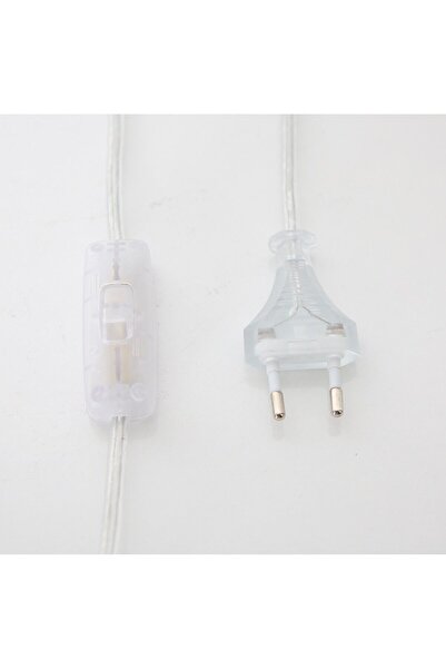 ABAJOUR Arapuar Anahtarlı ve Fişli Abajur - Lambader Kablosu ŞEFFAF( 2 MT)