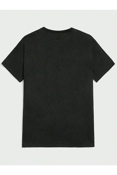 Mythologie Awsome Bear T-shirt - Μαύρο, εμπριμέ, Oversize, Crew λαιμόκοψη, κοντό μανίκι