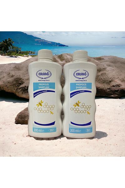 Ersağ ERSAĞ Shampoo with Propolis - 2 Pack, 300 ml Hair
