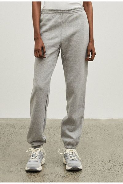 Mythologie Basic Straight Sweatpants Jogger - Γκρι λαστιχένιο πόδι ψηλόμεσο χειμώνα
