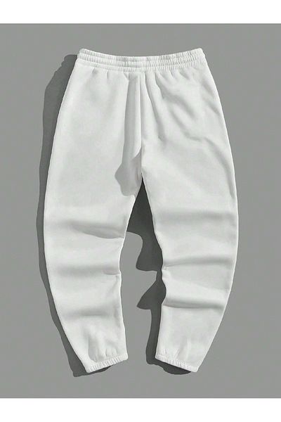 Mythologie 1980 Los Angeles Sweatpants Jogger - Καλοκαίρι με ψηλόμεσο πόδι από καουτσούκ με λευκό στάμπα