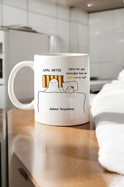 Toyaso Kişiye Özel Aşkım Ben mi Galatasaray mı Taraftar Kupa Bardak Hediye