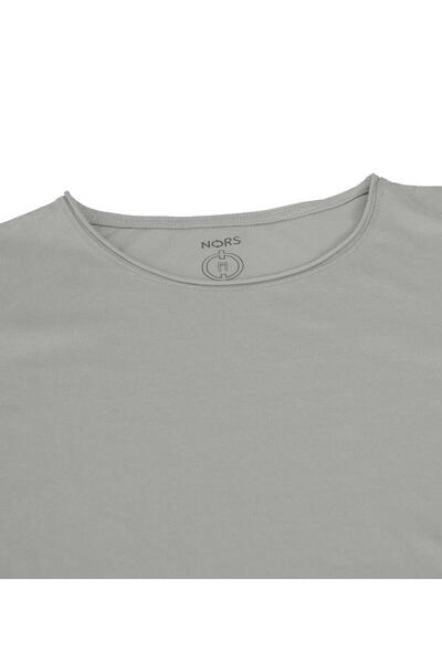 Nors Μπλουζάκι με κανονικό χαλαρό γιακά - Ανοιχτό γκρι