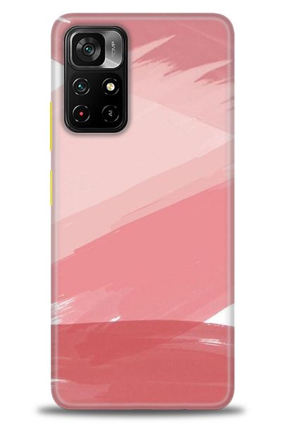 Sitrin Aksesuar حافظة هاتف Xiaomi Poco M4 Pro 5G مطبوعة بدقة HD - لوحة ألوان وردية