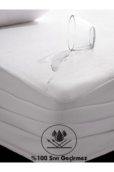 EVRİZON Liquid Proof Completely Elastic Fitted Mattress Protector Mattress Protector 160x200