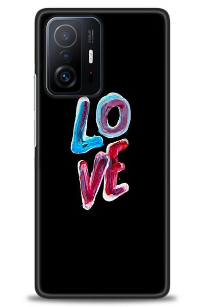Sitrin Aksesuar حافظة هاتف Xiaomi Mi 11T / Mi 11T Pro مطبوعة بدقة عالية - لون الحب / الطراز