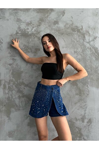 ayday butik Taşlı şort etek