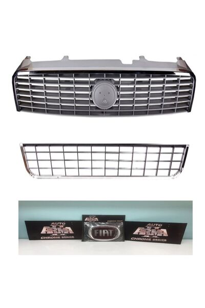 ESER Fiat Linea Gri Kromlu Ön Panjur Set Ön Panjur-alt Tampon Panjuru-arma (735439414)