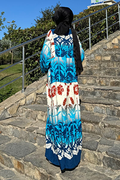 Cockatoo Γυναικείο καλοκαιρινό φόρεμα με σχέδιο 100% βισκόζη oversized