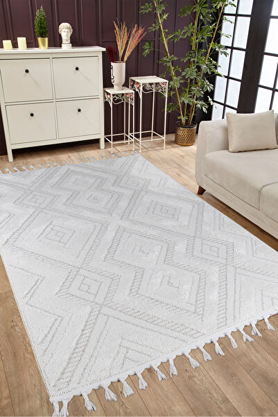 ALYONA Dekoratif Yumuşak Bukle Dokuma Çocuk Salon Mutfak Koridor Yatak Odası Salon Halısı