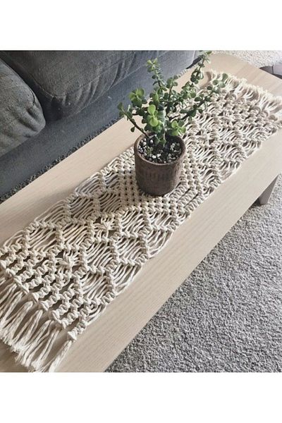 MAKROMEZADE Macrame Runner