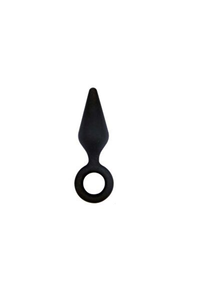8,7 cm Halkalı Silikon Anal Tıkaç (Plug) (TTK0095)