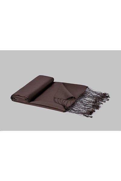 ARMANDA Silk Shawl - 100% Silk Shawl Brown