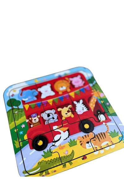 kayasan kids Friends Puzzle in the Bus