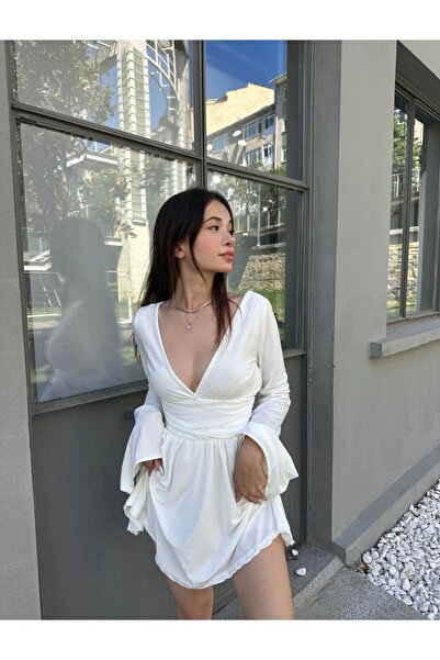 ALLEYTA Γυναικείο σορτς ισπανικό μανίκι με στήθος και πλάτη Χαμηλές λεπτομέρε...