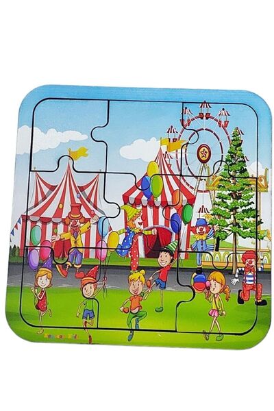kayasan kids Sirk Temalı Ahşap Puzzle