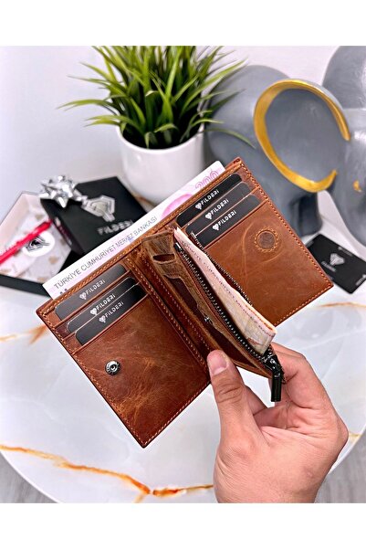 Fil Deri Ultra Elite Genuine Leather Wallet Women Men Use Unisex