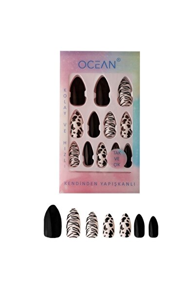 Ocean 750b - Tak Ve Çık Kendinden Yapışkanlı Takma Tırnak Mat