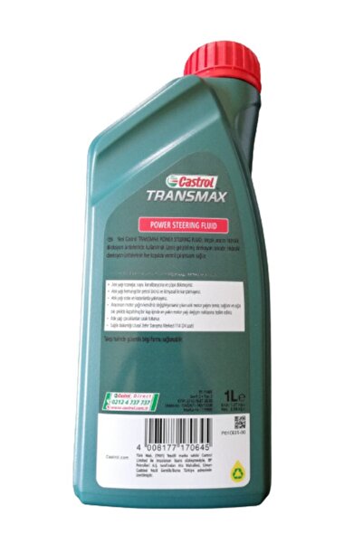 CASTROL Yeni Direksiyon Sıvısı 1l (ATF) Üretim Yılı :09,2023