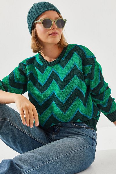 Bianco Lucci Jacquard Women's Sweater - Model 20246207
