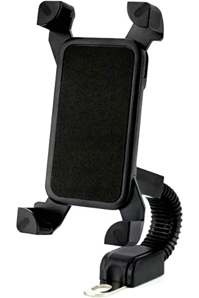mimtec Dikiz Ayna Bağlantılı Otomatik Motosiklet ve Motor Telefon Tutucu Moto...