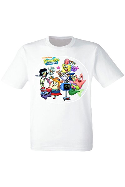 YUNAYT تي شيرت للأطفال بطبعة سبونج بوب