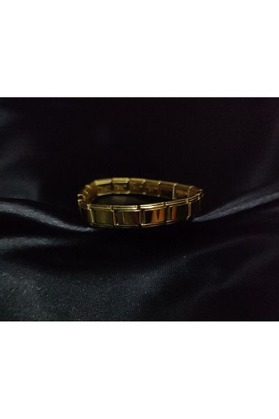 Gracee Italian Nomi Gold Color Unwritten Charm Steel Bracelet