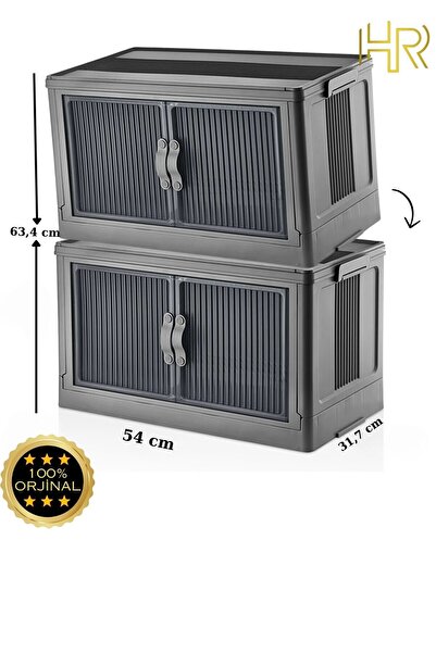 HRPAK 2 Li Özel Set Çok Amaçlı Kapaklı Portatif Istiflenebilir Organizer Dolap