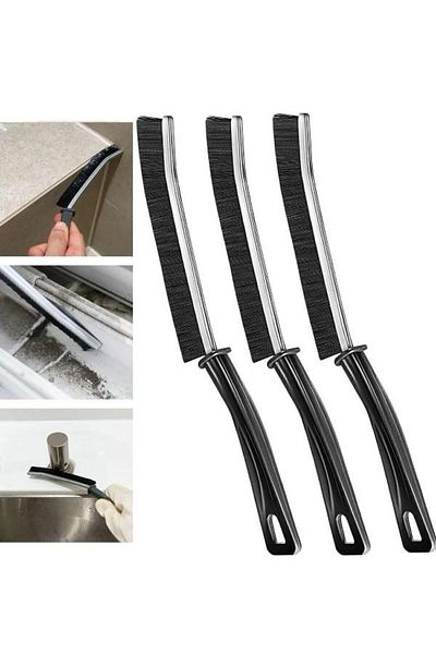 hy ticaret 3 Pieces of Crevice Cleaning Brush, Multi-Purpose Brush - Joint Break Bathroom Kitchen Sink