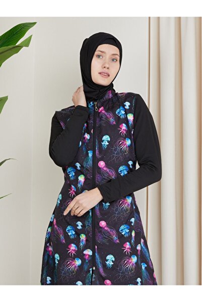 yessir Tesettür Mayo Paraşüt Su Itici Kumaş Suda Şişmez Mayo Takımı