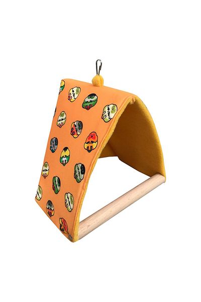 Kuşarkadaşım Kor & Kayak Parrot Sleeping Swing Wind-Breaking Tent Swing Orange