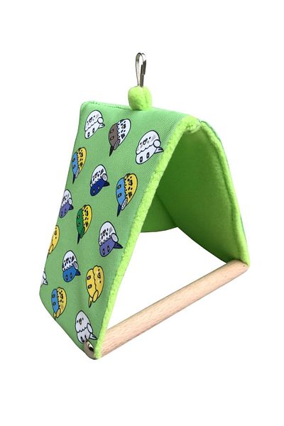 Kuşarkadaşım Budgie Green Sleeping Swing Wind-Breaking Tent Swing