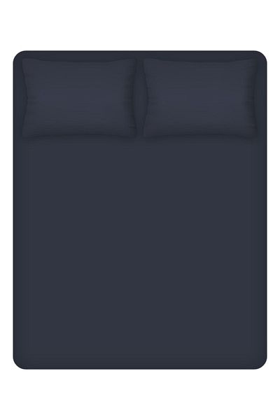 Leruum London Large Single Sheet Set 100% Cotton Elastic Sheet (120X200) 1 Pillow Case (50X70)