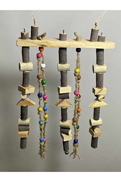 Paks Pet Wooden Parrot Toy 35cm x 25 cm Bird Toy