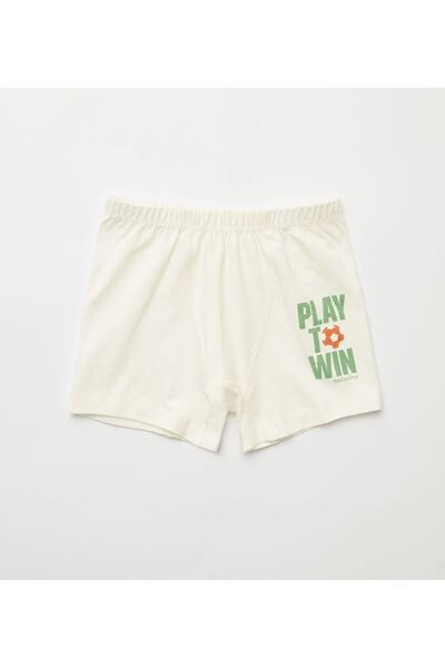 natuline Αγορίστικο Βιολογικό Κουντερό Boxers Lycra 4'l Play To Win Lycra 3503-4