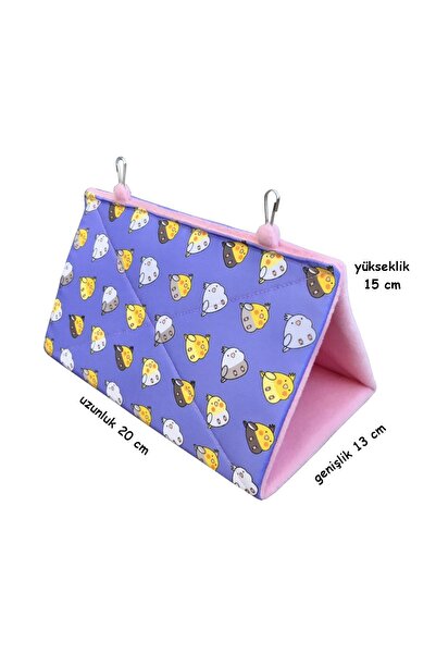 Kuşarkadaşım Sultan Papağanı Yuvası Uyku Hamağı Çadırı Mor Sltnhmk21