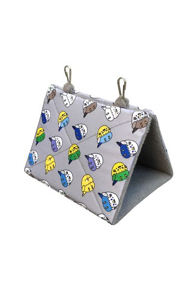 Kuşarkadaşım Budgie Nest Sleeping Hammock Tent Gray Mhbthmk07