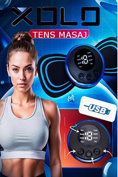 xolo Taşınabilir Tüm Vücut Kol Bacak Karın Basen Masaj Aleti
