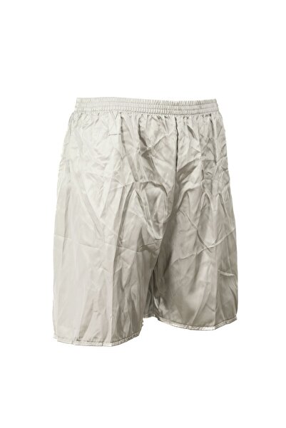 Ottoland Men's Satin Shorts - Solid Color, Elastic Waist, Pocketless Light Fabric