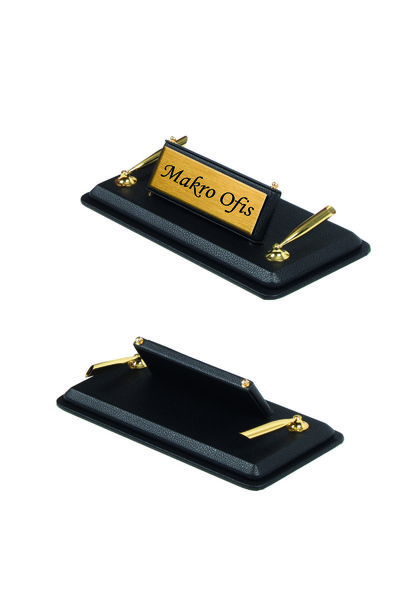 Makroofis Dora Desk Set - 11 Pieces Black with Gold Accessories