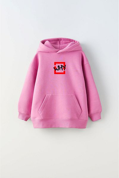 The Champ Clothing Hanorac cu glugă pentru copii, unisex, roz, cu glugă