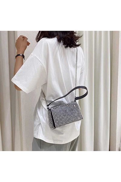 HONEY BAG GEANT DE UMĂR ȘI BRAȚ PENTRU FEMEI MINI MINI DE LUX PERLANT
