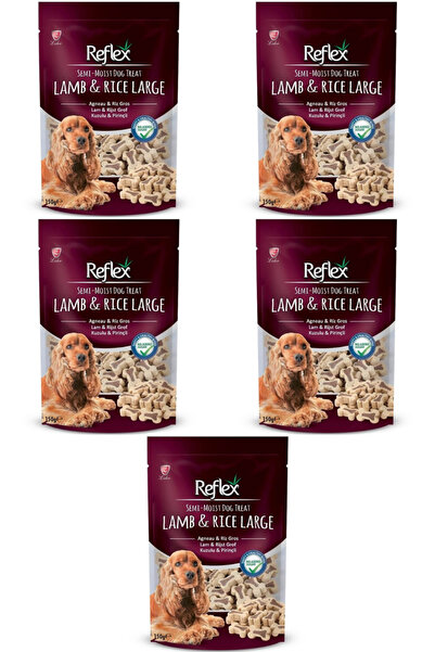 Reflex Kuzulu ve Pirinçli Yarı Yumuşak Köpek Ödül Maması 150gr - 5 Adet
