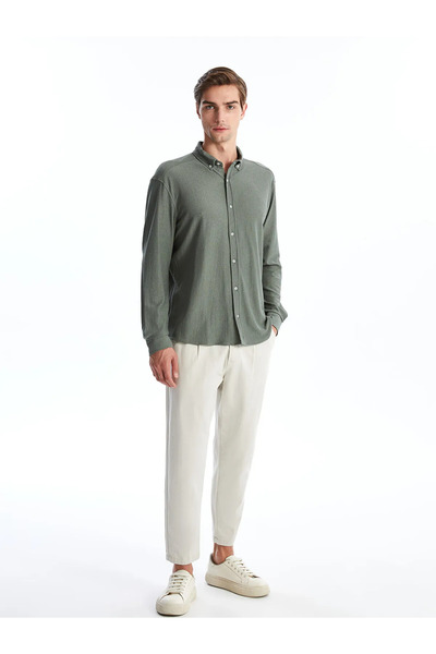 LC Waikiki Ανδρικό πουκάμισο με μακρύ μανίκι Vision Regular Fit