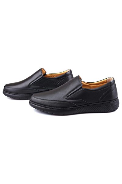 DETECTOR Orthopedic Men's Shoes - Black, Genuine Leather, Brm01462