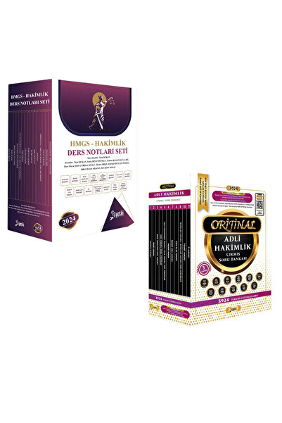 Yetki Yayıncılık 2024 Yetki Hmgs ve Hakimlik Ders Notu ve Orijinal Adli Hakimlik Çıkmış Sorular Seti Yetki Yayınları