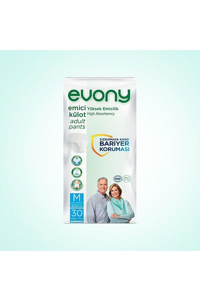 Evony سراويل داخلية ماصة متوسطة الحجم 30 قطعة