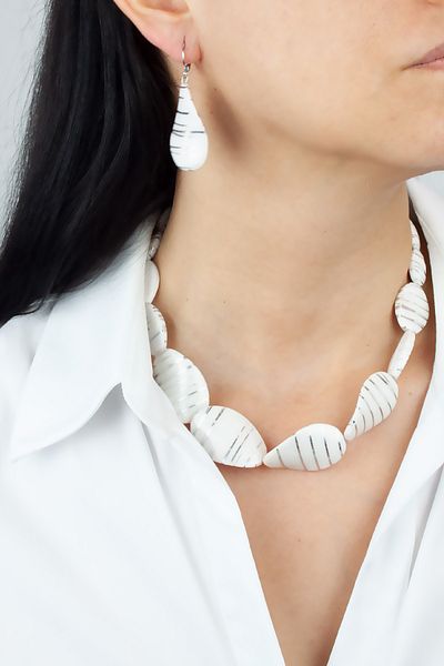 Pridza Glittered NecKlace and Earring Set