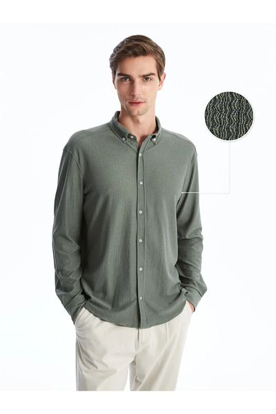 LC Waikiki Ανδρικό πουκάμισο με μακρύ μανίκι Vision Regular Fit